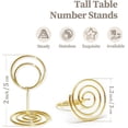 thumbnail image 2 of GFDYREE Ronteda Table Number Holders 20Pcs - 2 Inch Mini Table Number Stands Short Place Card Holder for Wedding Reception Party Graduation Restaurant Office Home Photo Picture Memo Display, 2 of 7
