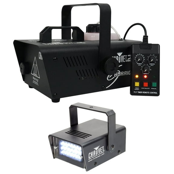 Chauvet DJ H1200 Hurricane 1200 Compact Fog Machine W/Remote Timer Strobe Light