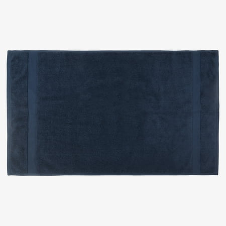 Organic Cotton Feather Touch Quick Dry 650 GSM Bath Mat, Insignia Blue 20"X33"
