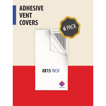 Adhesive Vent Cover. AC Vent Deflector Perfect for HVAC in RV or Home - 8" x 15" (6 Pack)