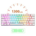 thumbnail image 2 of MOTOSPEED MOTOSPEED MABAO SK62 Clavier Mécanique Compact 61 Touches RGB avec Bluetooth 5.0, Filaire, et Modes Sans Fil 2.4G, Noir avec Interrupteurs Rouges, 2 of 6