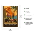 thumbnail image 2 of London and North Eastern Railway of England and Scotland - Forth Bridge - Vintage Travel Poster by Henry George Gawthorn c.1920 - Fine Art Matte Paper Print (Unframed) 24x32in, 2 of 4