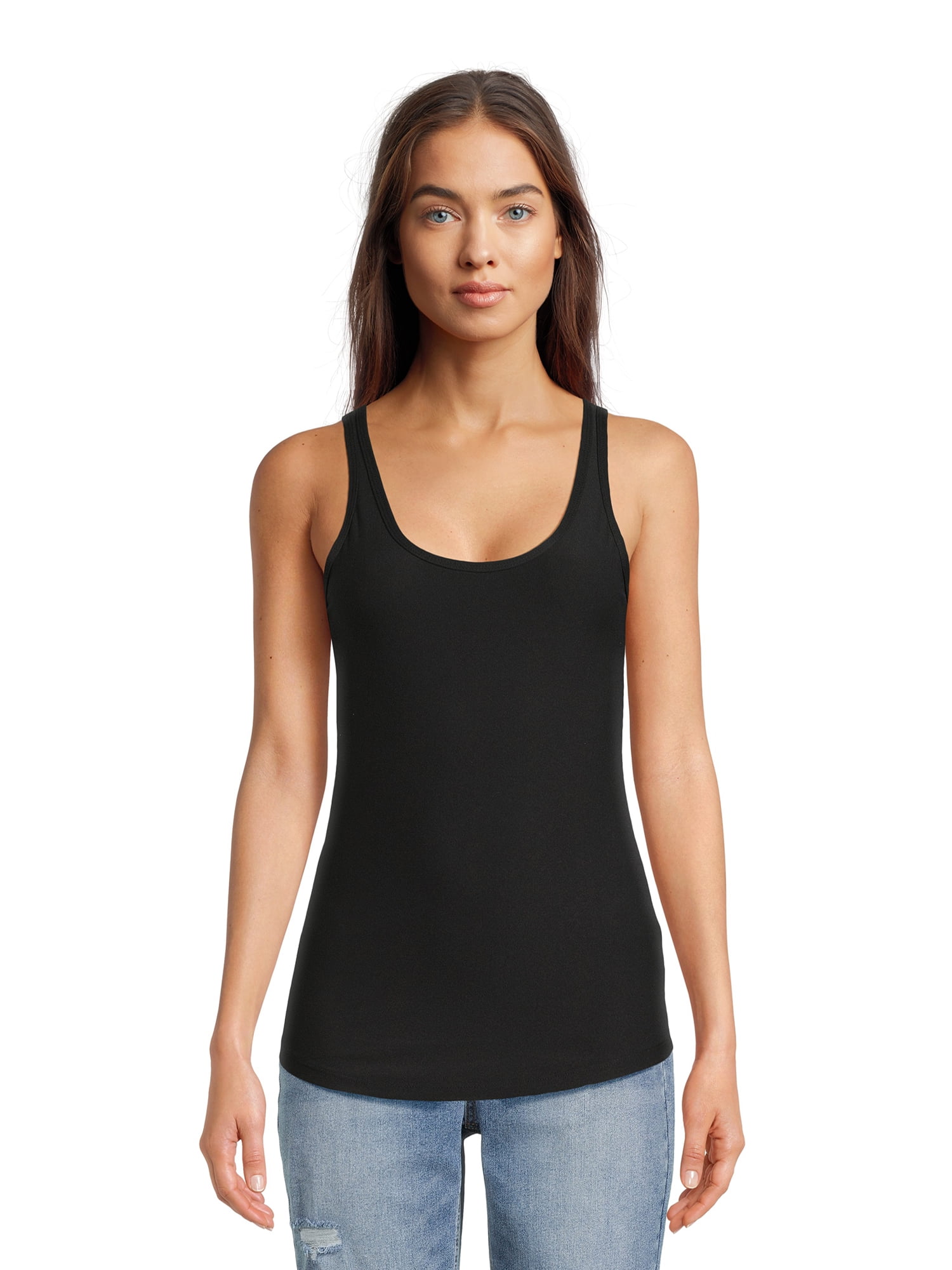 トップス L'Appartement GOOD GRIEF BORDER TANK TOP No Boundaries Seamless Tank Top, Women's - Walmart.com