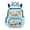 Cartoon Capybara Pattern, variant on Blue Lightning Bolt Print Toddler Bookbag with Lightweight, Soft Padded Large Capacity 17 Inch School Backpack for Travel Kindergarten