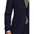 thumbnail image 4 of Mens Side Vent 2-piece Navy Cotton Modern Fit Suit Luciano, 4 of 7
