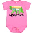 thumbnail image 3 of Inktastic Montana Lake and Trees in Bear Silhouette Boys or Girls Baby Bodysuit, 3 of 5