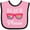 Pink and Black, variant on Inktastic Beach Please Sunglasses Gift Girls Baby Bib
