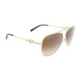 thumbnail image 3 of Michael Kors 59 mm Salina Aviator Metal Sunglasses MK1066B Light Gold/Smoke Gradient One Size, 3 of 5