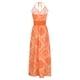 thumbnail image 5 of Vestido largo de playa con estampado de abertura y túnica sin espalda con cuello en V sin mangas con tirantes de verano a la moda para mujer Fridja nalpqowj29296, 5 of 8