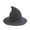 Dark Gray, variant on HONHUZH Summer Hats Womens Wool Felt Witch Hat Wide Brim Magician Costume Accessory For Halloween Party