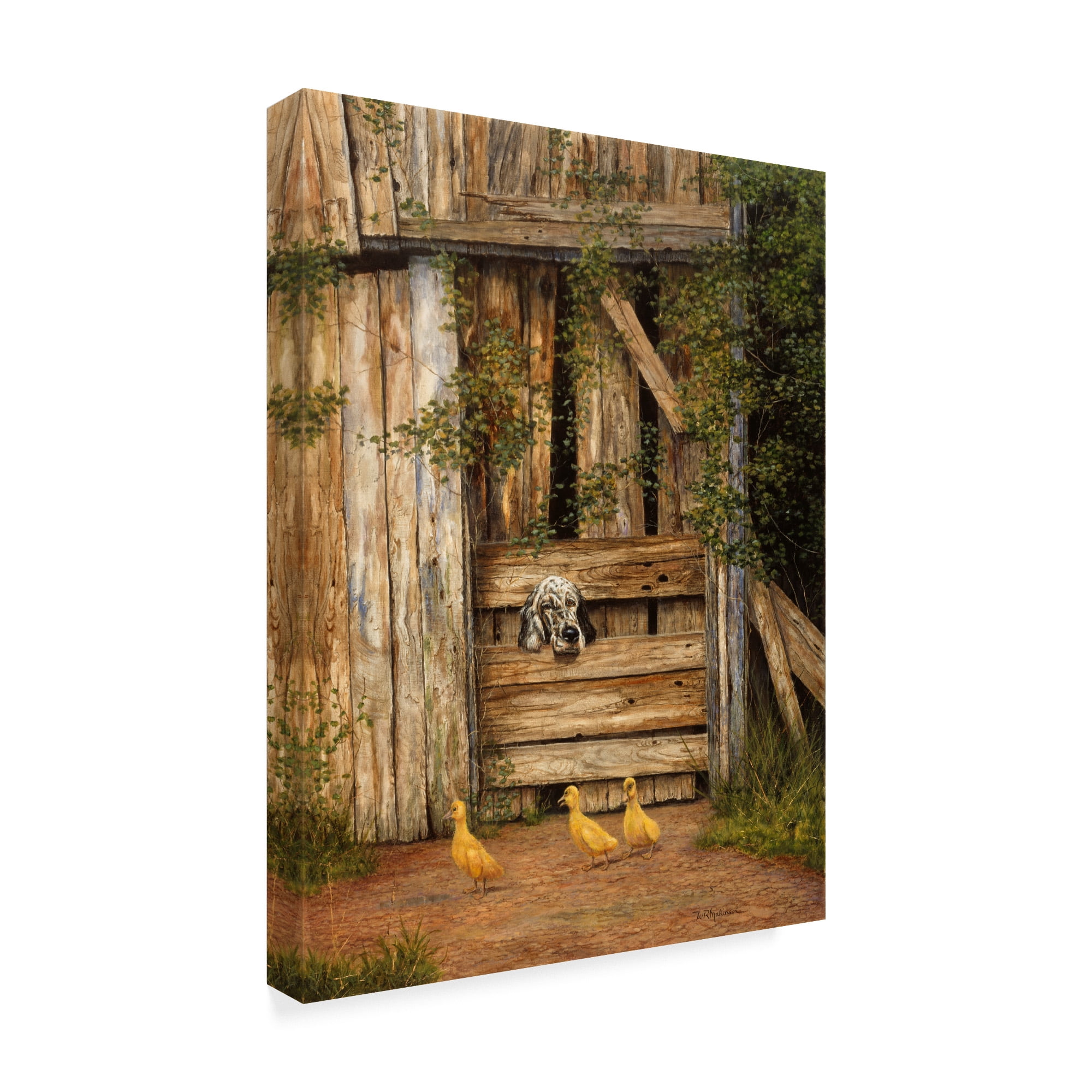 Trademark Fine Art 'Farmyard Friends' Canvas Art by Bill Makinson