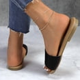 thumbnail image 6 of GJPBGK Women's Flat Slide Sandals Open Toe One-Band Summer Slip-On Shoes for Beach, Travel & Casual Outfits, 6 of 6