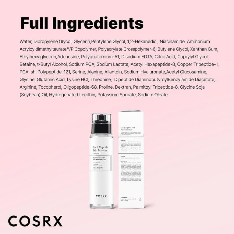 COSRX The 6 Peptide Skin Booster Serum, 5.07 Ounce (Pack of 2