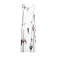thumbnail image 4 of FcBaudy Robe Sans Manches à Col Rond, Robes d'Été pour Femmes, Robes Sans Manches Imprimées avec Poches pour Femmes, 4 of 5