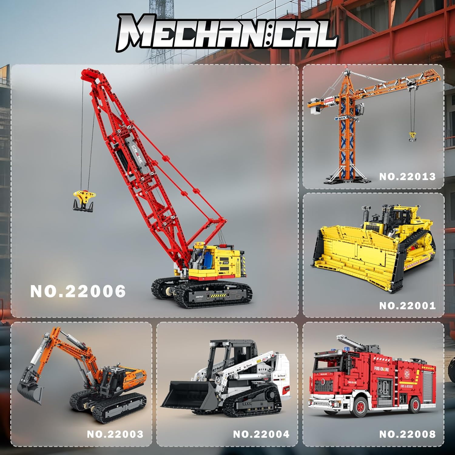 Crawler Crane Building Blocks Set,RC Remote Control Crane Construction Vehicles Toy for Adults,1322 PCS Engineering Truck, Birthday Gifts Ideas for Adults 22006