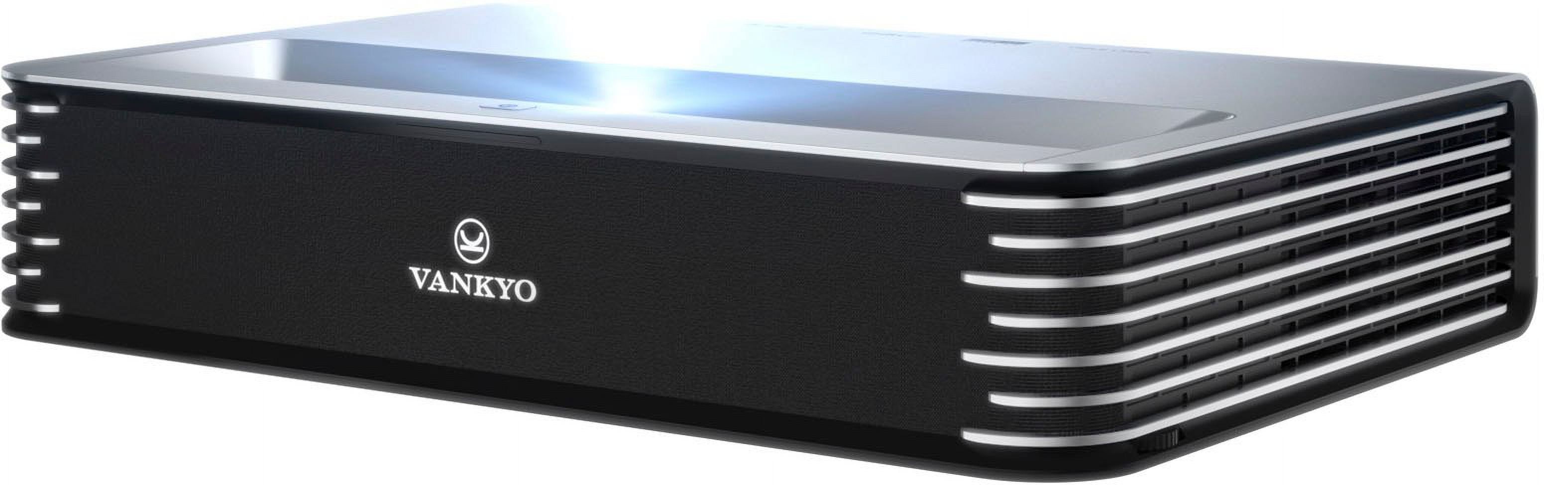 VANKYO Vista T4 4K UHD Smart Triple Laser Ultra Short Throw Projector, Dolby Sound, HDR10+, MEMC, 3D, UST Laser TV, Silver