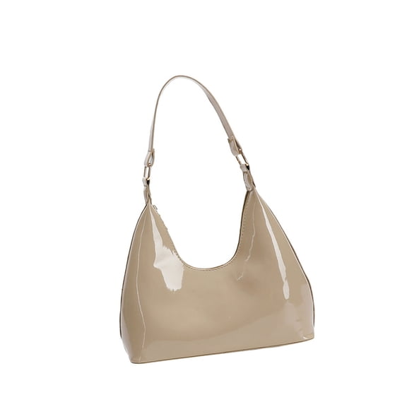 RUISINERY Elegant Women PU Leather Shoulder Bag Bag Fashionable Satchel Umderar Purse Glossy Handbag for Casual and Prom Event