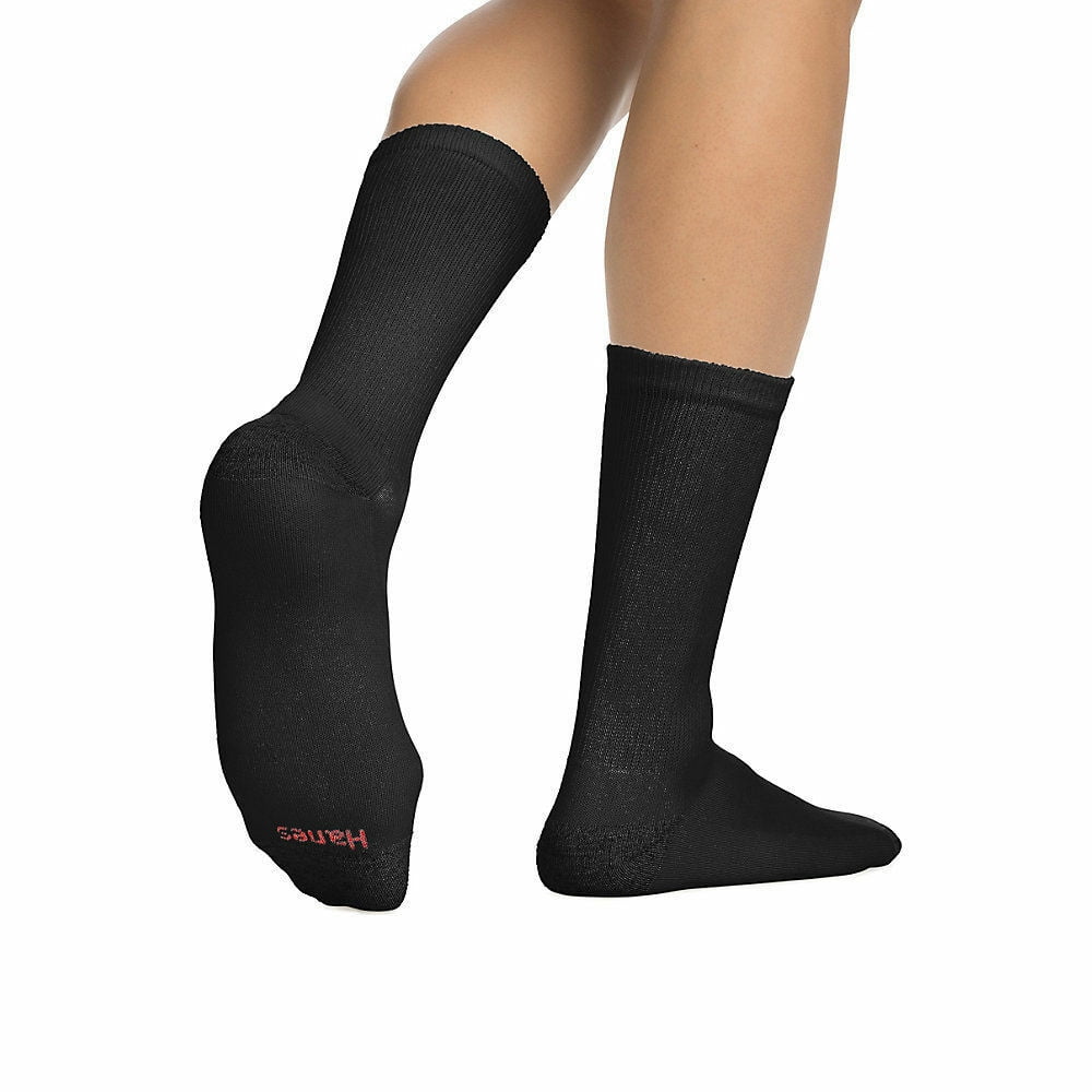 Wees tevreden Beschaven Onregelmatigheden Hanes Men's 6-Pack FreshIQ Cushion Crew Socks: Black, (Shoe Size: 6-12 /  Sock Size: 10-13) (Fresh IQ Advanced Odor Protection Technology,  Extra-Thick + Reinforced Cushioning: 184/6, 185/6, 184V12) - Walmart.com