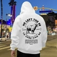 thumbnail image 2 of KHONTS He Left the 99 to Find Me Sweatshirt for Men Christian Fashion Graphic Hooded Sweatshirt Long Sleeve Hoodies White XXL, 2 of 6