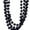 Black, variant on Metallic Mardi Gras Beads, 32 in, Green, 4ct