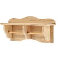 thumbnail image 2 of Estante de almacenamiento de madera en miniatura, accesorio a escala 1:12, modelo de minicasa para pared, 2 of 7