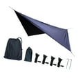 thumbnail image 3 of Dualoai Camping Tarp Accessories Lightweight Hammock Canopy for Picnic Travel Hiking Black, 3 of 9