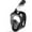 black, variant on Greatever Full Face Snorkel Mask, Snorkeling Gear for Adults Kids with Latest Dry Top Breathing System and Detachable Camera Mount, Foldable Panoramic View Snorkeling Mask Set, Anti-Fog & Anti-Leak L