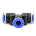 thumbnail image 3 of 10 Pcs 3 Way Tee Push In Pneumatic Quick Release 1/4" Tube Fittings Connectors, 3 of 4