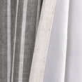 thumbnail image 6 of DriftAway Chris Vertical Striped Pattern Linen Textured Lined Blackout Window Curtains Grey 52" Width x 84 " Length, 6 of 8