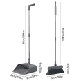 thumbnail image 5 of Broom Dustpan with Floor Brush Combo Set, Household Cleaning Supplies Stainless Steel Handle, 3 in 1 Set  for Home Office, Gray, 5 of 8