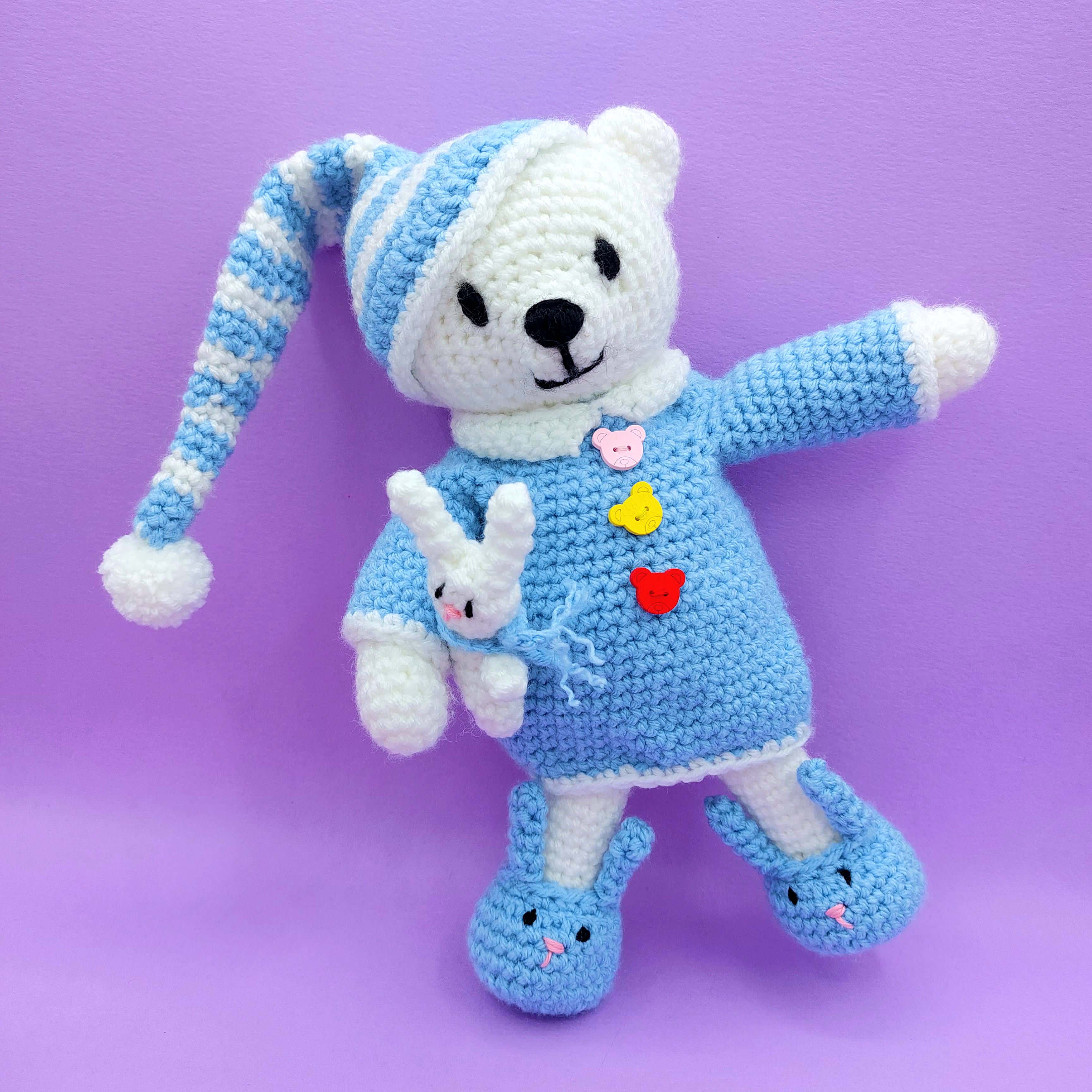 Bobby the Bedtime Bear Crochet Kit