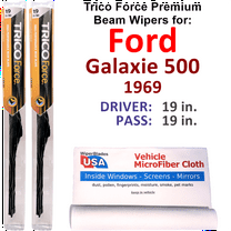 1969 Ford Galaxie 500 Performance Beam Wipers (Set of 2)