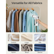 Vacuum Clothes Steamer with 2500Pa Suction, 2-in-1 Steaming & Ironing, Handheld Travel Steamer with LED Display, 3 Modes, Portable Garment Steamer with 160ml Water Tank