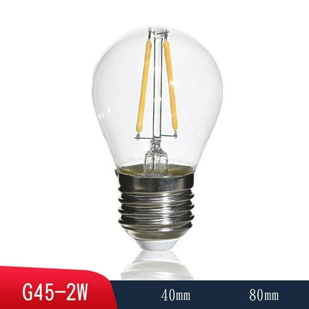 

G45 E27 2700K clear light transparent led bulb warm white light retro nostalgia
