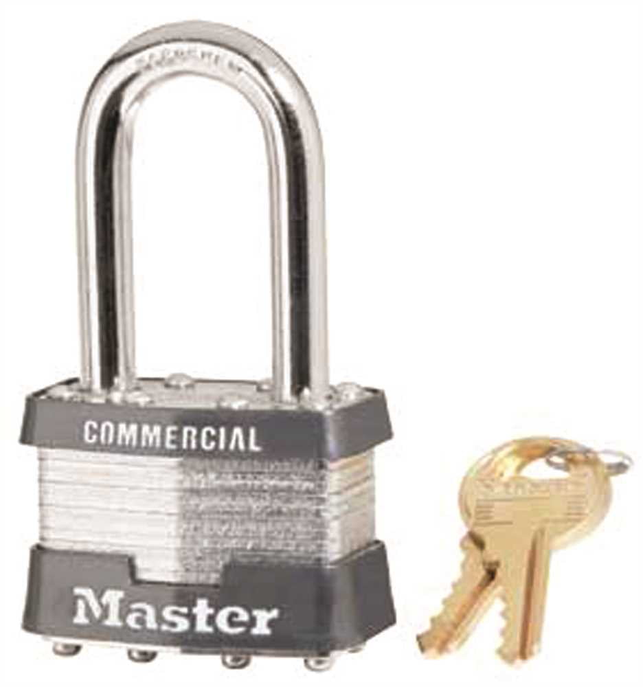 Master Lock 13/4 In. Laminated Less Cylinder Padlock Body Long Shackle