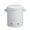 White, variant on PPLomey Metal Vegetable Storage Bucket with Lid for Potatoes, Onions, and Garlic - Iron Fruit Basket, Stylish Design, Multiple Sizes Available, Black/White Colors