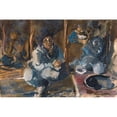thumbnail image 3 of Alexander Evgenievich Yakovlev 18x13 Black Modern Framed Museum Art Print Titled - The Interior of a Kirghiz Tent, 3 of 5