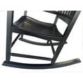 thumbnail image 4 of (2 pack) Mainstays Outdoor Wood Porch Rocking Chair, Black Color, Weather Resistant Finish, 4 of 9
