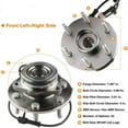 thumbnail image 4 of Wheel Bearing Hub Front Wheel Hub and Bearing Assembly 515036 Compatible for Chevy GMC with ABS 6 Lug ONLY for 4WD, 4 of 5