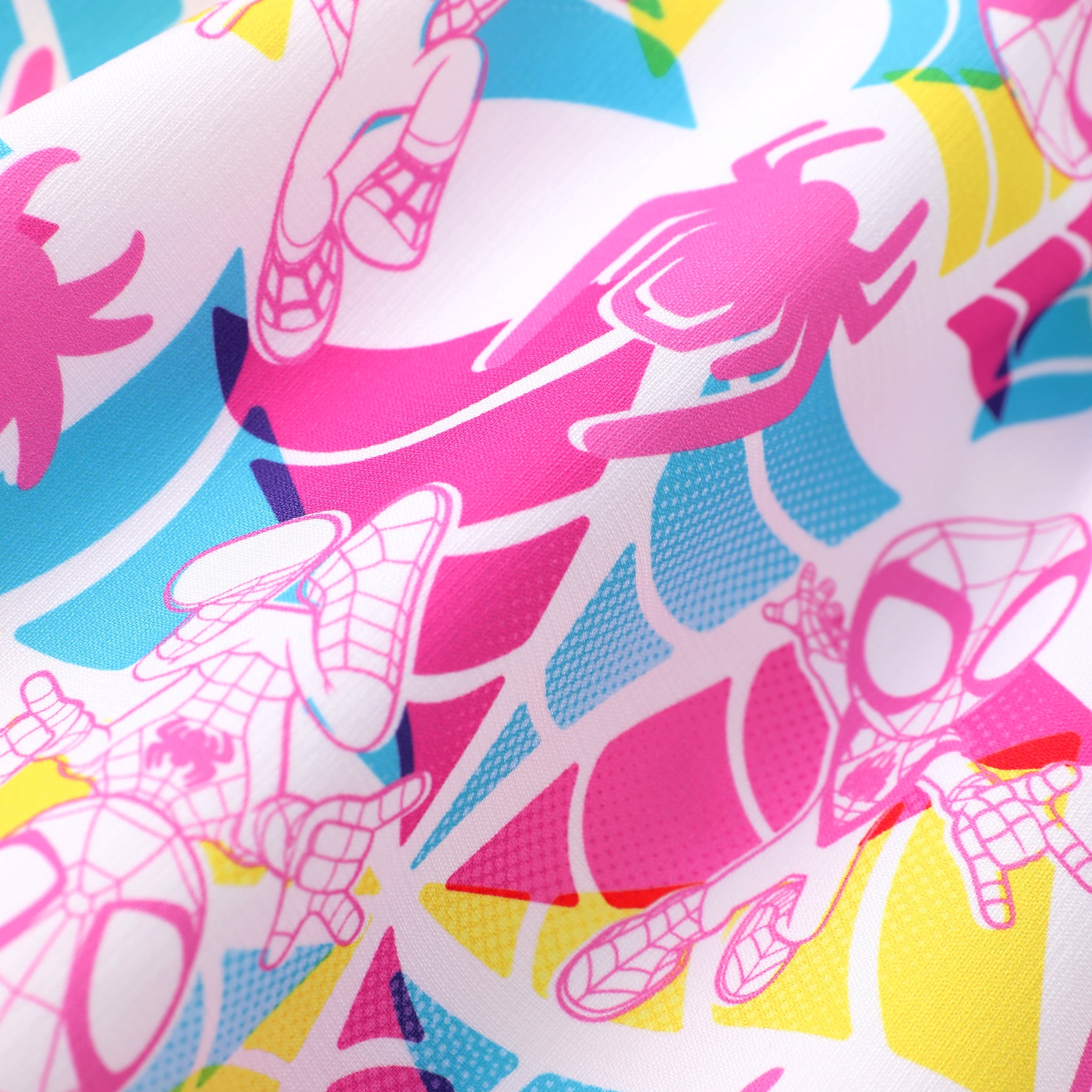 Marvel Girls Dresses Spider-Man Spider-Gwen Ghost Halloween Gifts Halter Pink Summer Dress Baby Toddlers 2T