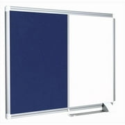 MasterVision 36 x 48 in. New Generation Magnetic Combo Board- Gold Ultra & Felt Blue