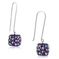 thumbnail image 1 of Alamode VL089 Boucles d'Oreilles en Acier Inoxydable Poli pour Femmes avec Cristal de Qualité Supérieure Multicolore, 1 of 1