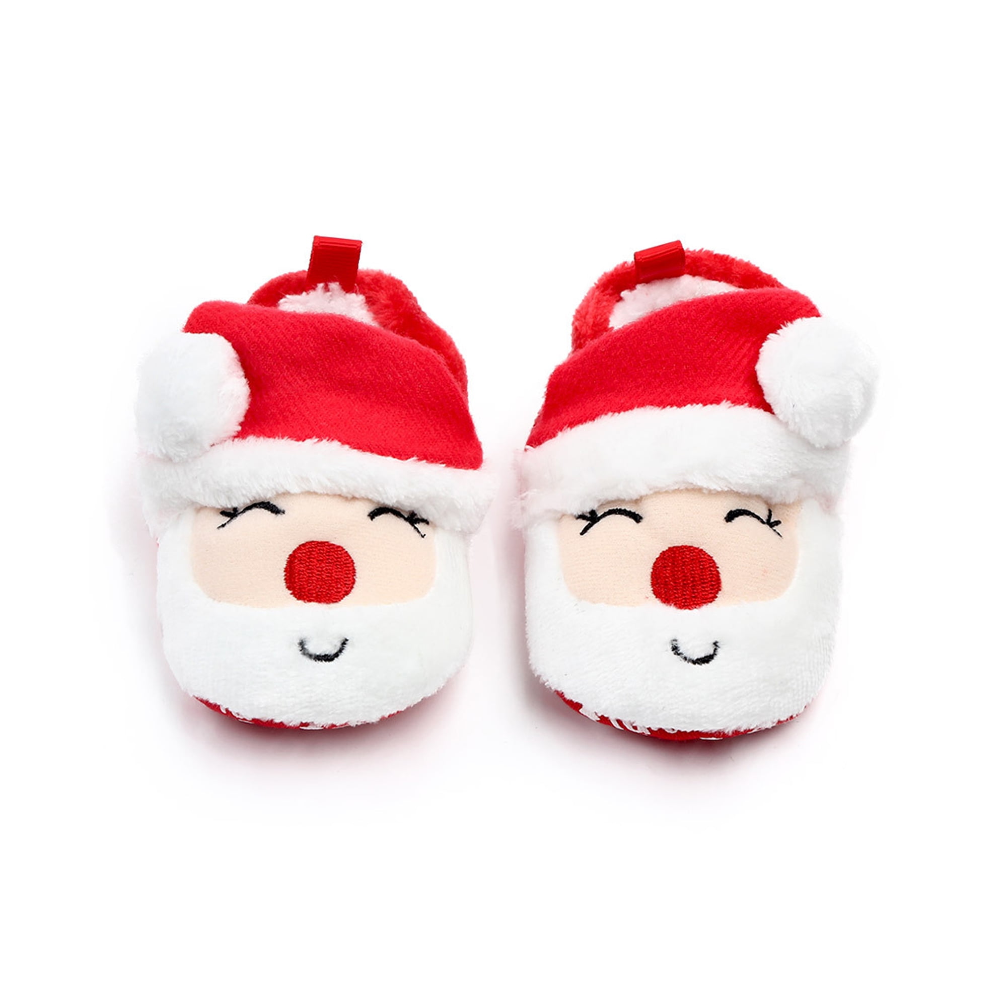Christmas Santa Shape Toddler Infant  Soft Sole Baby Girls Boys Prewalker Shoes 