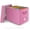 Pink, variant on File Organizer Box with Lid, Linen Hanging File Storage Box with Handle, Collapsible Document Filling Box for Letter/Legal Folder, Portable File Box for Office/Decor/Home (1 Pack, Green)