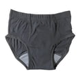 thumbnail image 4 of Pañal de incontinencia para hombres mayores, a prueba de fugas nocturnas, cómodo, reutilizable con área absorbente, pañal impermeable para adultos L Gris shamjiam Pantalones de pañales para hombres, 4 of 9