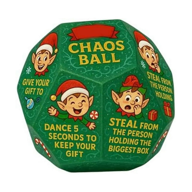 Hilarious Exchange Party Game Dice, Santa Swap Gift Exchange Dice, 12 Different Sides, Creative Christmas Gift Exchange Dice Games