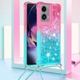 thumbnail image 2 of Funda para Motorola MOTO G Stylus 5G 2024 Brillantina Líquida Divertida Reluciente y con Cristales en Movimiento Cuerpo Cruzado con Cordón Ajustable, 2 of 5