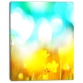thumbnail image 2 of Fleurs Jaunes sur Fond Bleu - Grande Impression sur Toile de Fleurs, 2 of 3