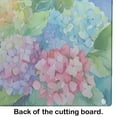 thumbnail image 3 of Hydrangeas in Watercolor Glass Cutting Board Large 12 in x 15 in, 3 of 5