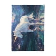 thumbnail image 2 of Qxltty White Unicorn Square Tablecloth 60×90in Thick Wrinkle Resistant Heat Proof Durable Table Cover for Dining Table, 2 of 9